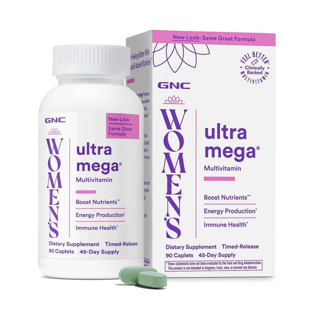 GNC Multivitamines Ultra Mega Femmes 90 comprimés vue de face