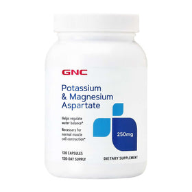 GNC Potassium et Magnésium Aspartate 250mg boîte de 120 capsules