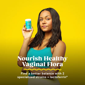 GNC Probiotic Solutions Femmes capsules avec un verre d'eau