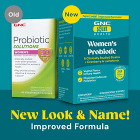 GNC Probiotic Solutions Femmes capsules ouvertes