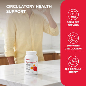 GNC Pycnogenol 50mg étiquette du produit