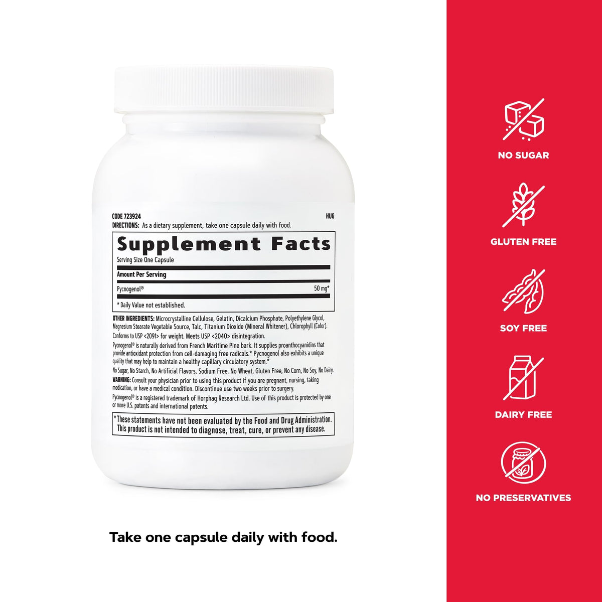 GNC Pycnogenol 50mg extrait de pin maritime