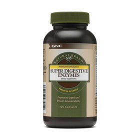 GNC Super Enzymes Naturels 100 Capsules, vue de face