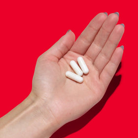 GNC Super Magnesium 300mg capsules ouvertes