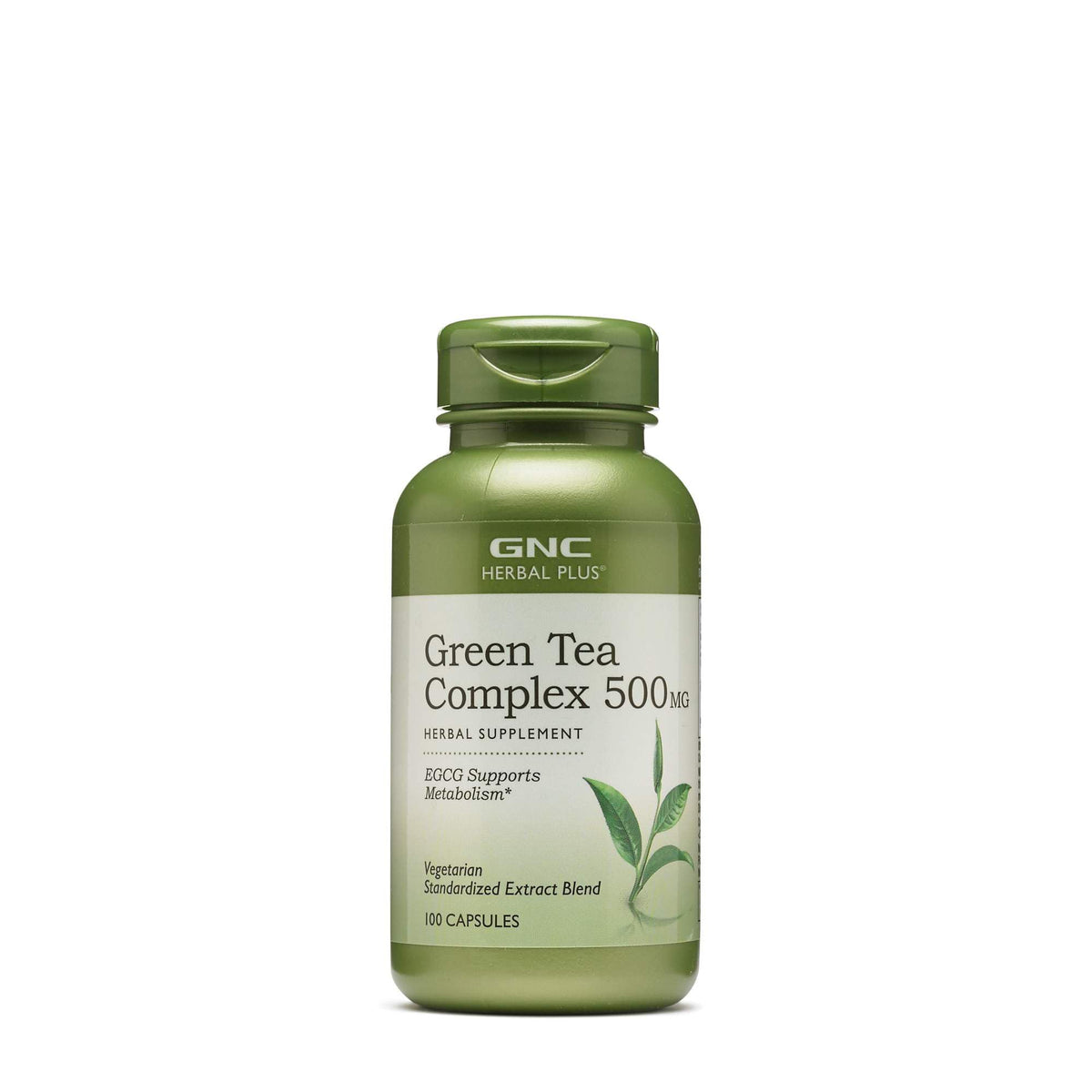 GNC Thé Vert Complexe 500mg vue de face avec emballage