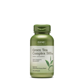 GNC Thé Vert Complexe 500mg vue de face avec emballage