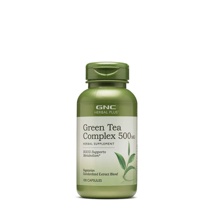 GNC Thé Vert Complexe 500mg vue de face avec emballage