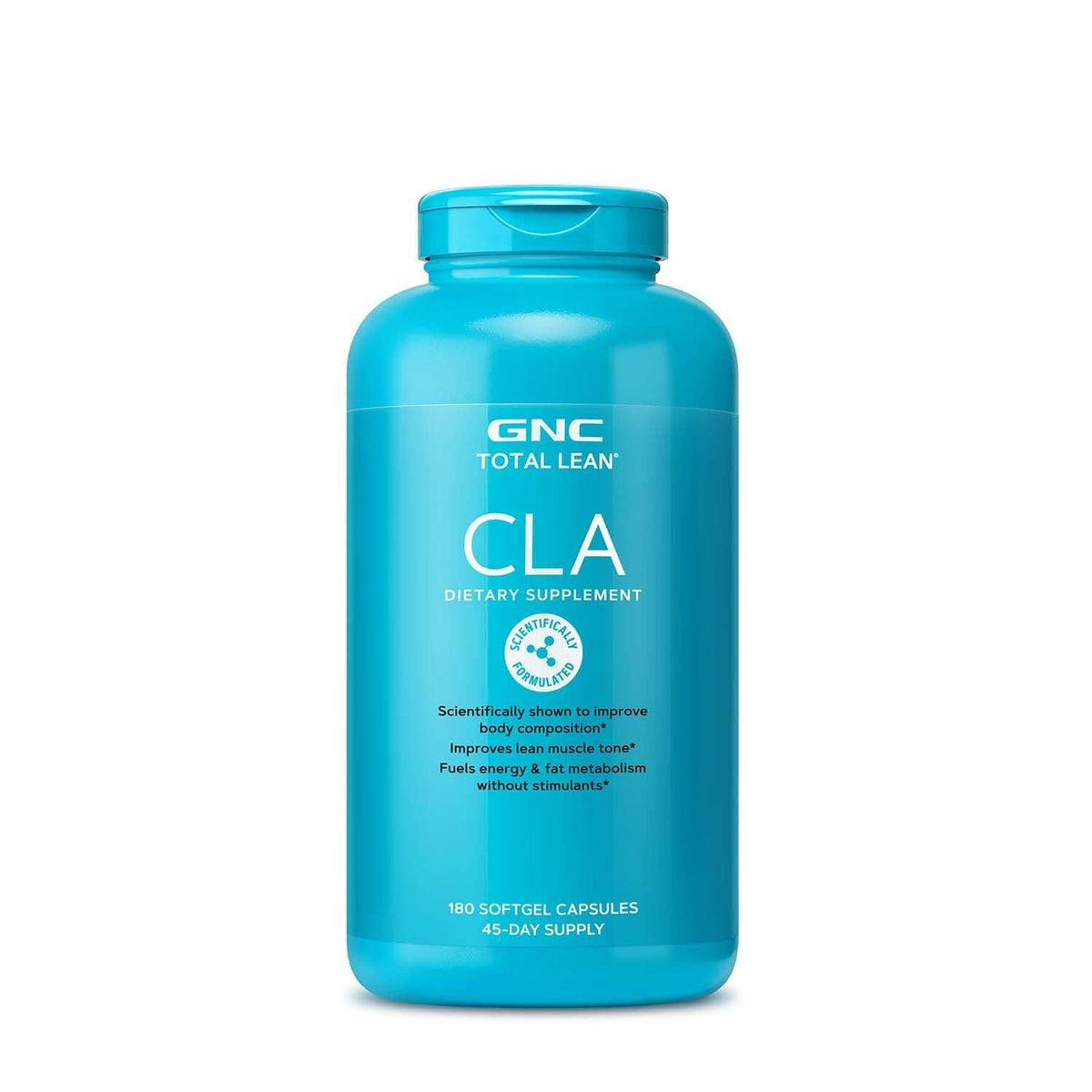 GNC Total Lean CLA 180 Capsules vue de face avec emballage