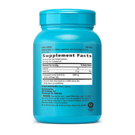 GNC Total Lean CLA capsules montrant l'étiquette du produit