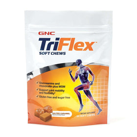GNC TriFlex Soft Chews caramel salé, vue de face