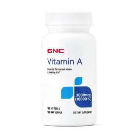 GNC Vitamine A 3000 mcg flacon de 180 softgels vue avant