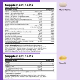 GNC Vitapak Femme 40+ Multivitamines 5-en-1 vue de côté