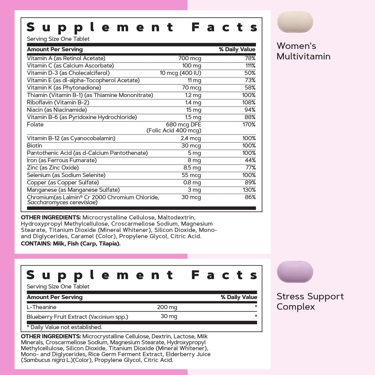 GNC Vitapak Femmes 30+ boîte vue de côté