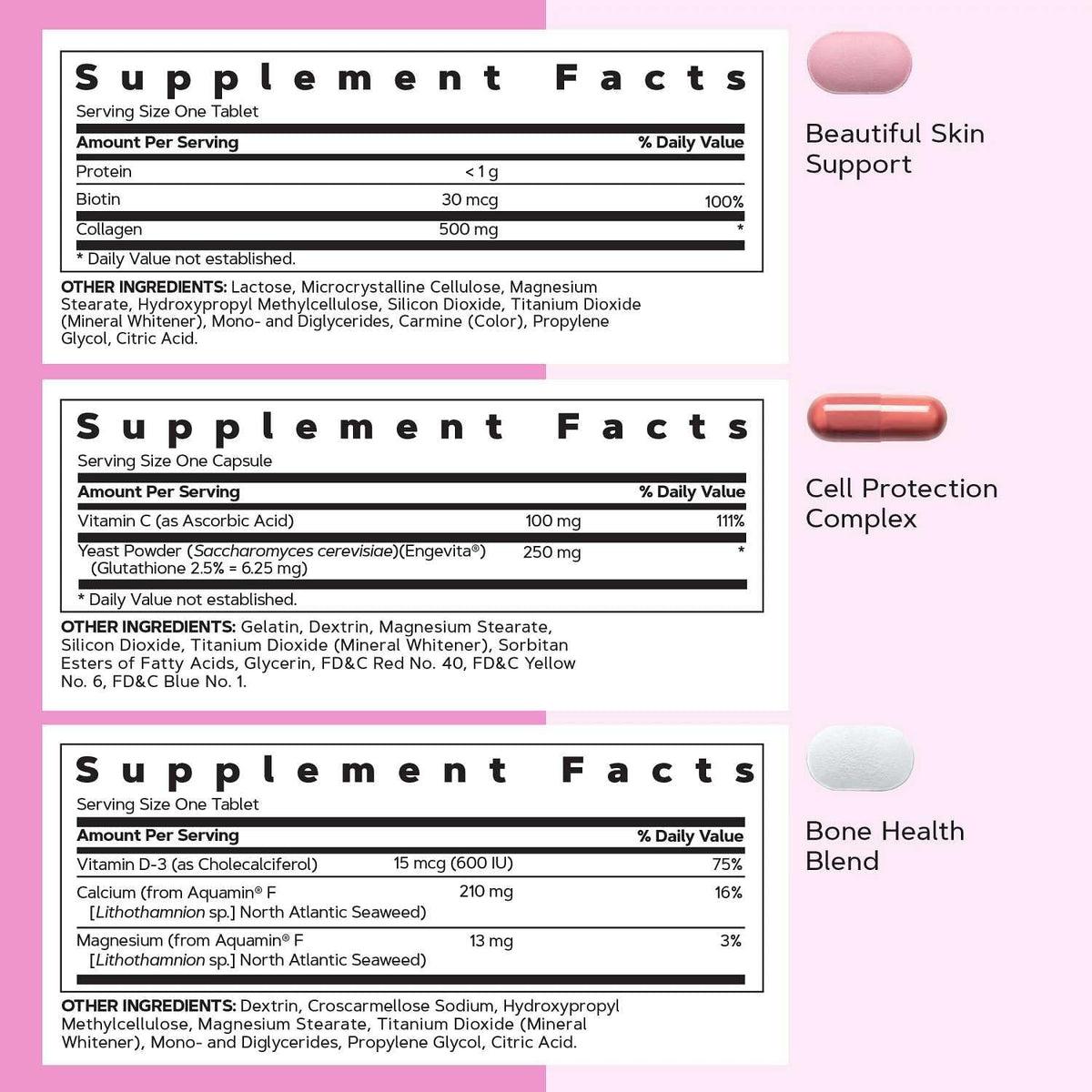 GNC Vitapak Femmes 30+ capsules sur un fond blanc