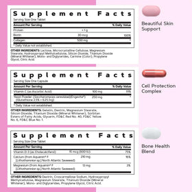 GNC Vitapak Femmes 30+ capsules sur un fond blanc