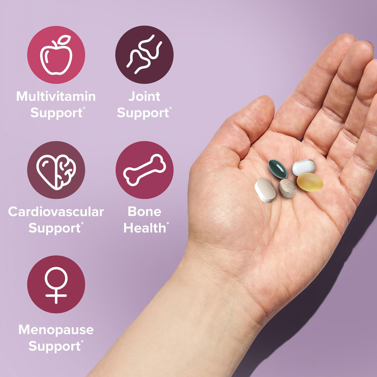 GNC Vitapak Femmes 50+ Multivitamines arrière du paquet