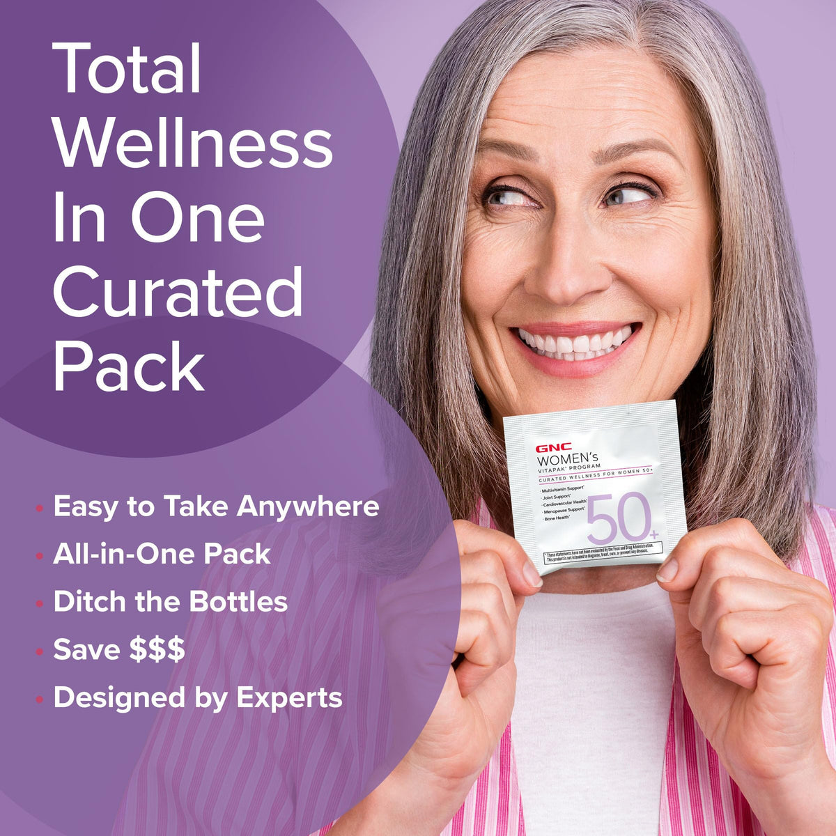 GNC Vitapak Femmes 50+ Multivitamines avec d'autres compléments