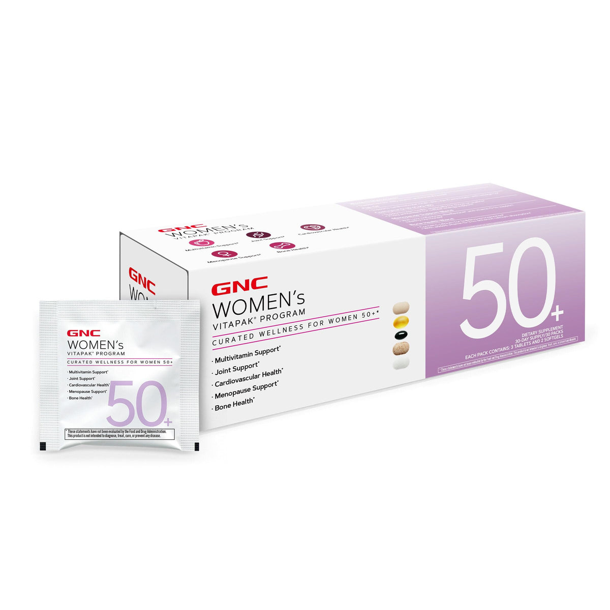 GNC Vitapak Femmes 50+ Multivitamines paquet avant