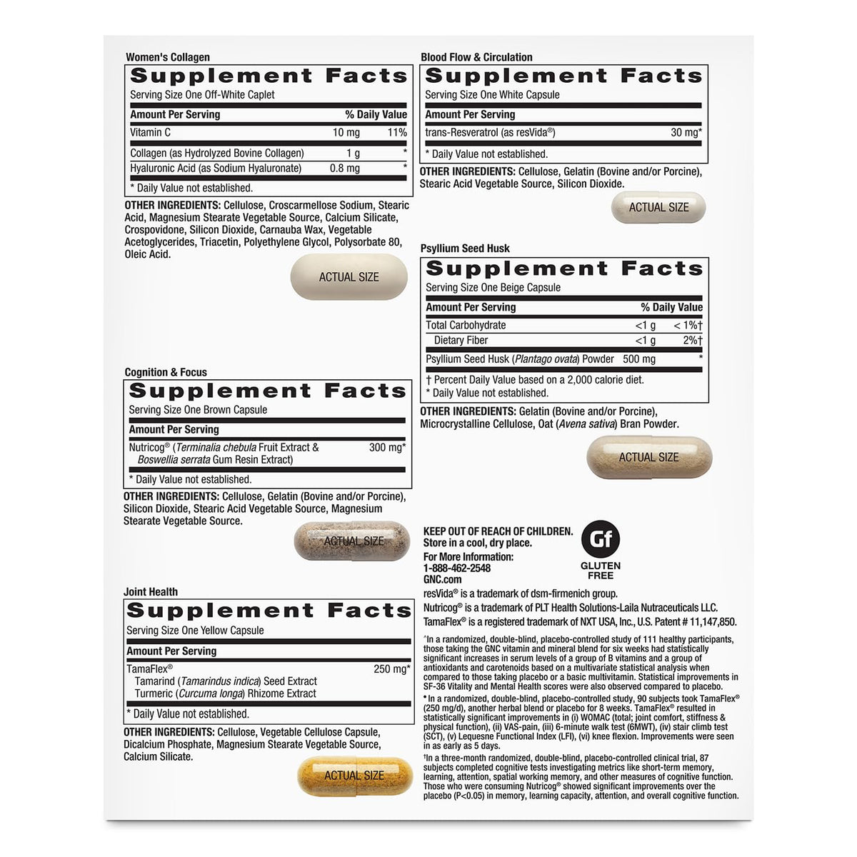 GNC Vitapak Program Femme 7 en 1, sachets individuels