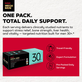 GNC Vitapak Program Hommes 30+ informations nutritionnelles