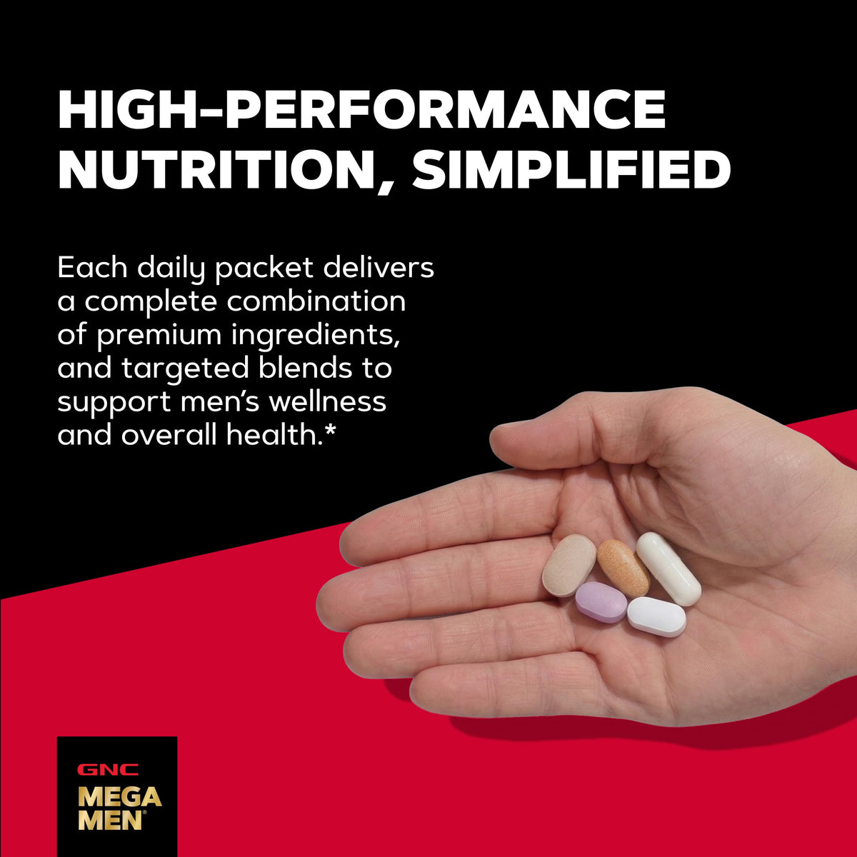 GNC Vitapak Program Hommes 30+ ingrédients principaux