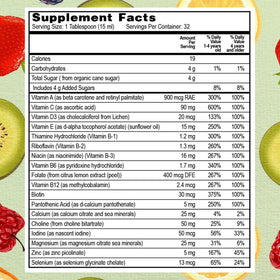 Go Healthy Natural Multivitamine Liquide Enfants 30 Servings arrière vue