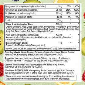 Go Healthy Natural Multivitamine Liquide Pêche Mangue avec fruits frais