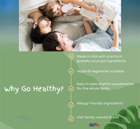 Go Healthy Natural Multivitamines Liquides 32 Portions Pêche Mangue avec fruits