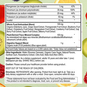 Go Healthy Natural Multivitamines Liquides 32 Portions Pêche Mangue en usage