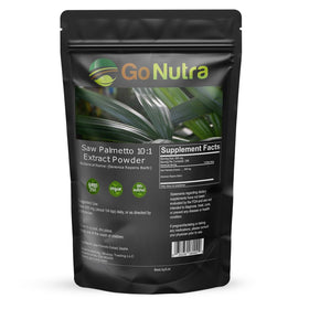 Go Nutra Extrait de Saw Palmetto 10:1 en poudre à côté de tisanes