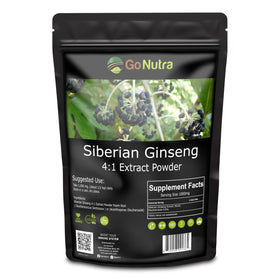 Go Nutra Ginseng Sibérien Éleuthéro Poudre 132g vue de face
