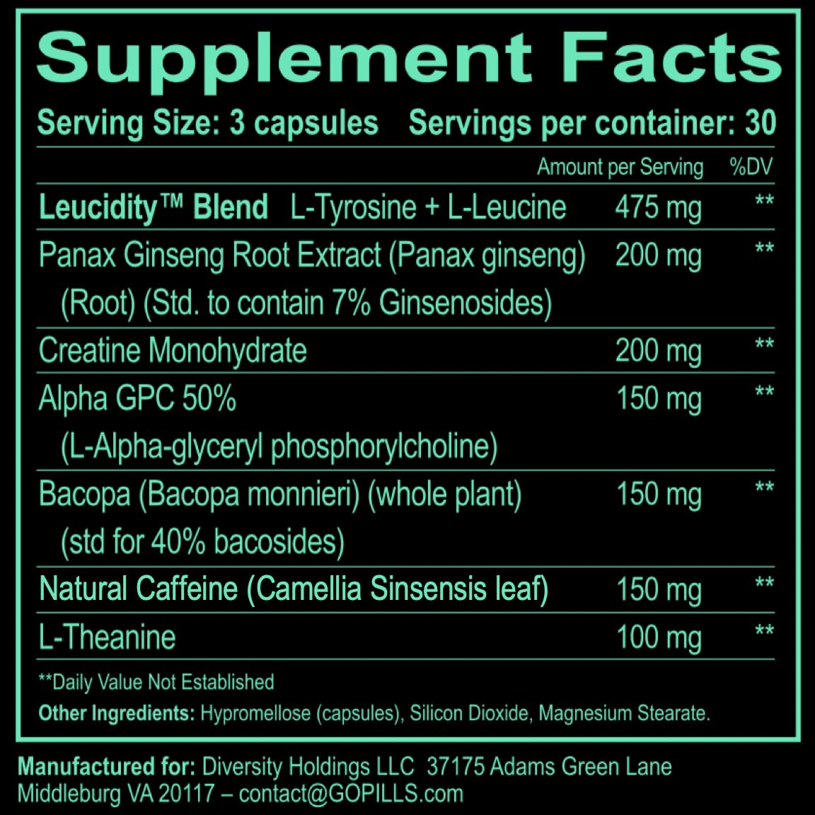 GO PILLS Complément Alimentaire Performance Mentale 1425mg, vue avec des accessoires