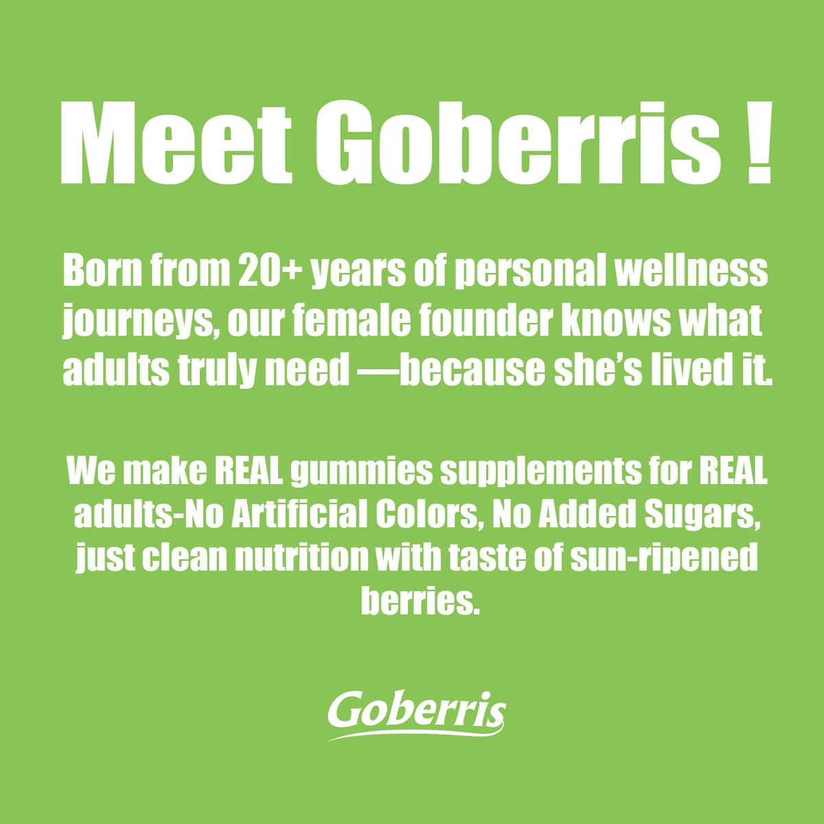 Goberris Gummies de Gomme de Guar, mise en scène avec des fruits
