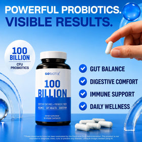 GOBIOTIX 100 Milliards CFU - capsules sur fond blanc