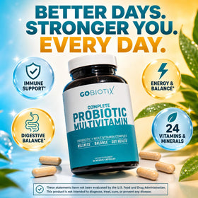 GOBIOTIX Multivitamine Probiotique capsules avec étiquette