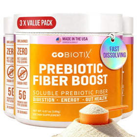 GOBIOTIX Poudre de Fibre Végétale 3 Mois, emballage avant