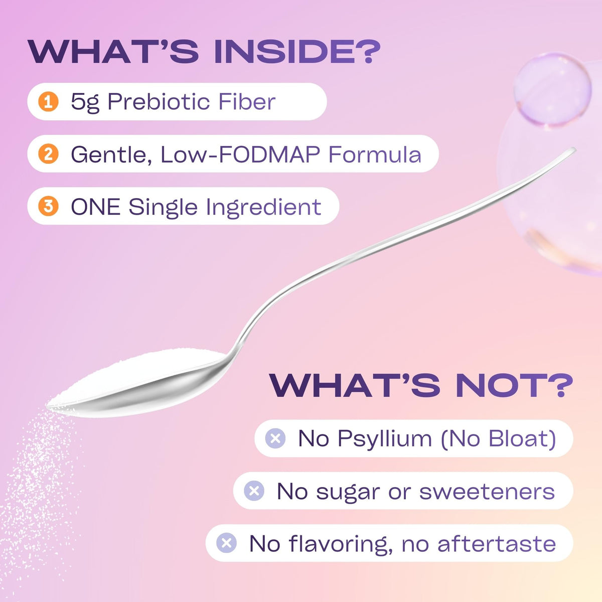 GOBIOTIX Poudre de Fibre Végétale 3 Mois, mélange dans un smoothie