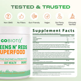 GOBIOTIX Poudre de Super Greens 2-Pack 748g en usage quotidien