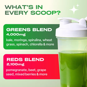 GOBIOTIX Poudre de Super Greens avec fruits frais