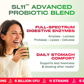 GOBIOTIX Poudre de Super Greens étiquette et ingrédients