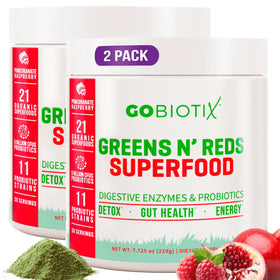 GOBIOTIX Poudre Super Greens Framboise Grenade vue de face