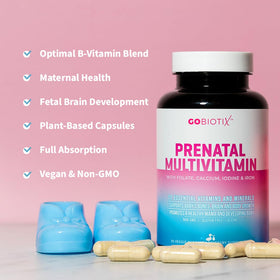 GOBIOTIX Vitamines Prénatales 90 capsules avec ingrédients