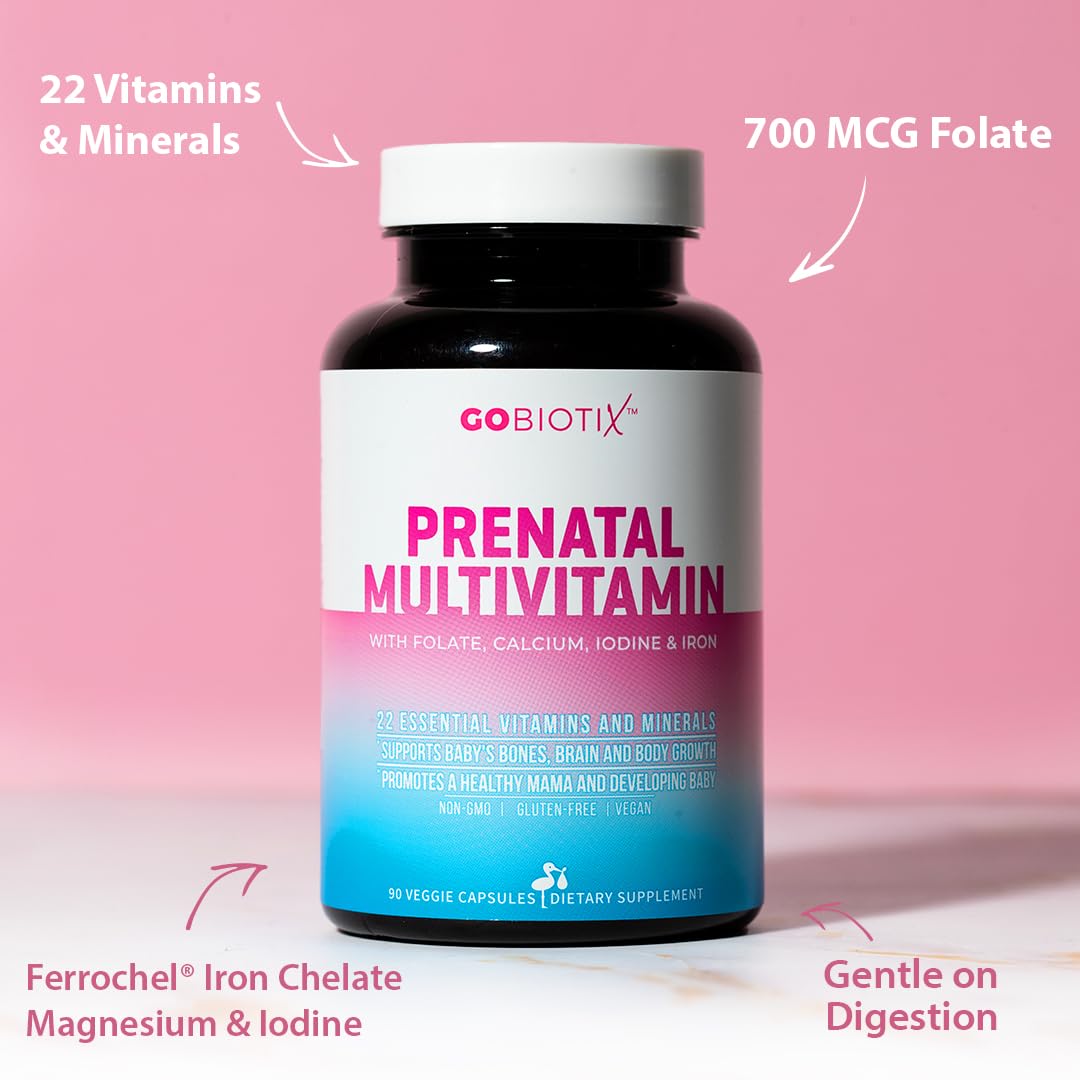 GOBIOTIX Vitamines Prénatales 90 capsules côté