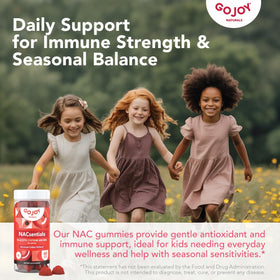 GOJOY NATURALS Gummies NAC 600mg ingrédients sur l'emballage
