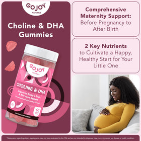 GOJOY NATURALS Gummies prénatales ouvertes avec gummies visibles