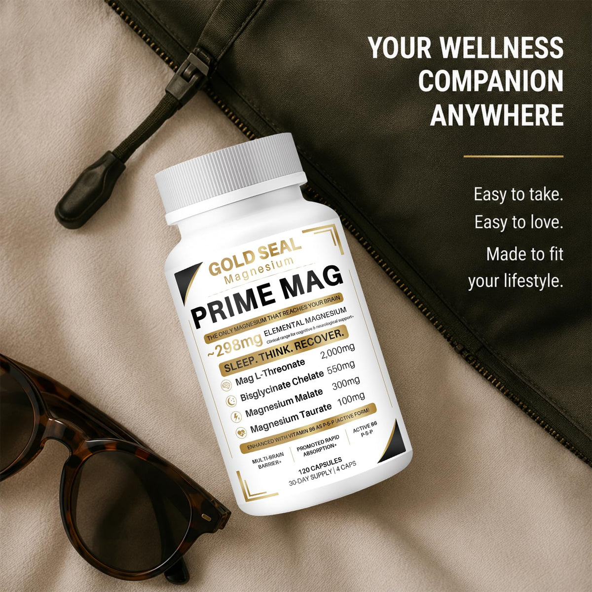 Gold Seal Magnesium Complex avec des ingrédients naturels