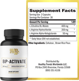 Golden After 50 BP-Activate flacon avec étiquette bien visible