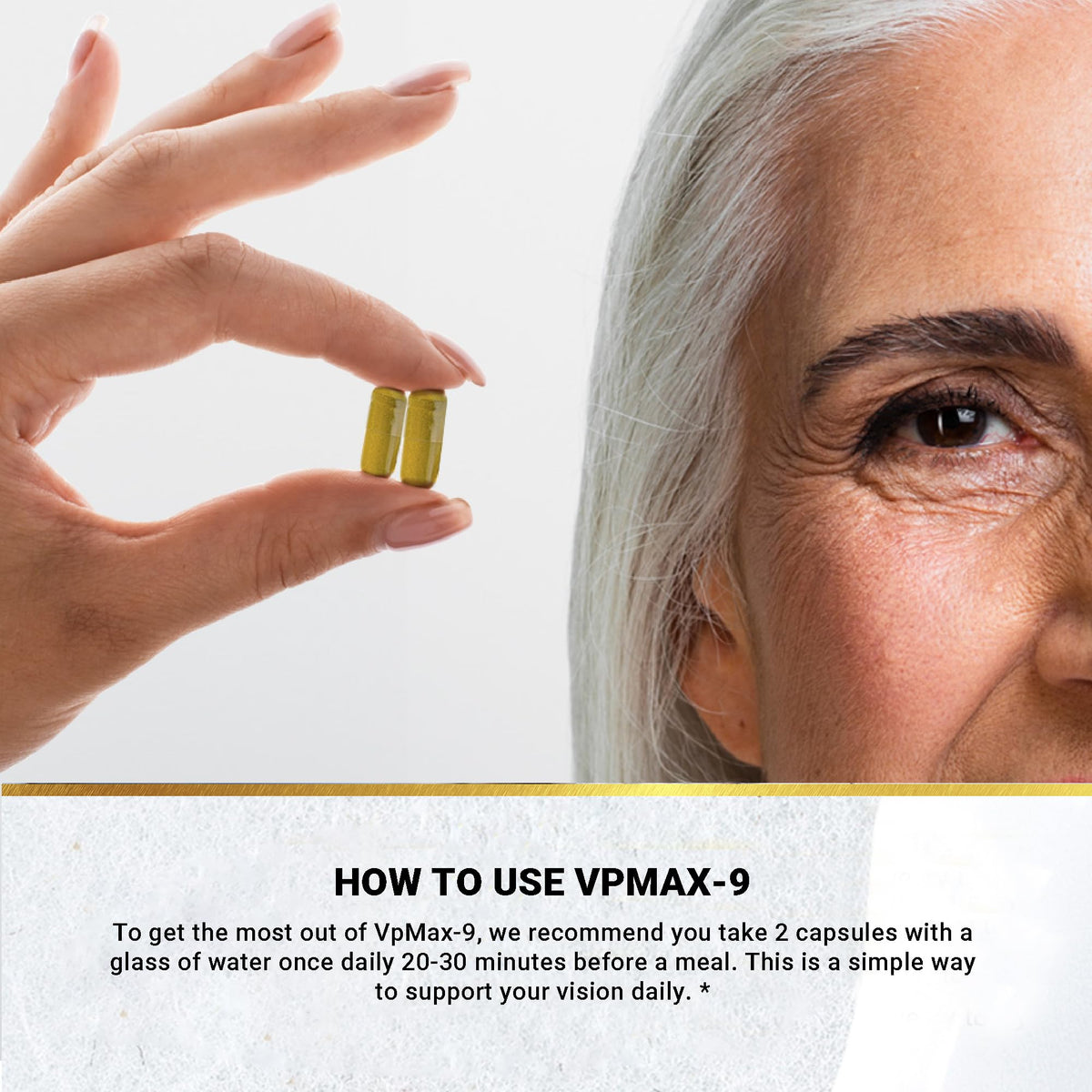 Golden After 50 VpMax-9 capsules gélatineuses ouvertes