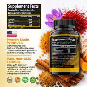 GOLDEN SAFFRON Complément Alimentaire Curcuma 1350mg en usage