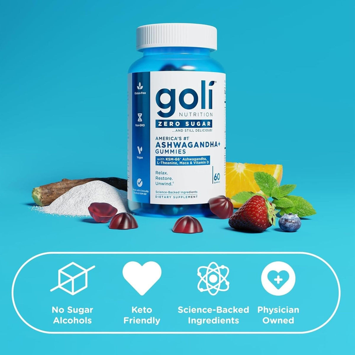 Goli Gummies Ashwagandha et son emballage